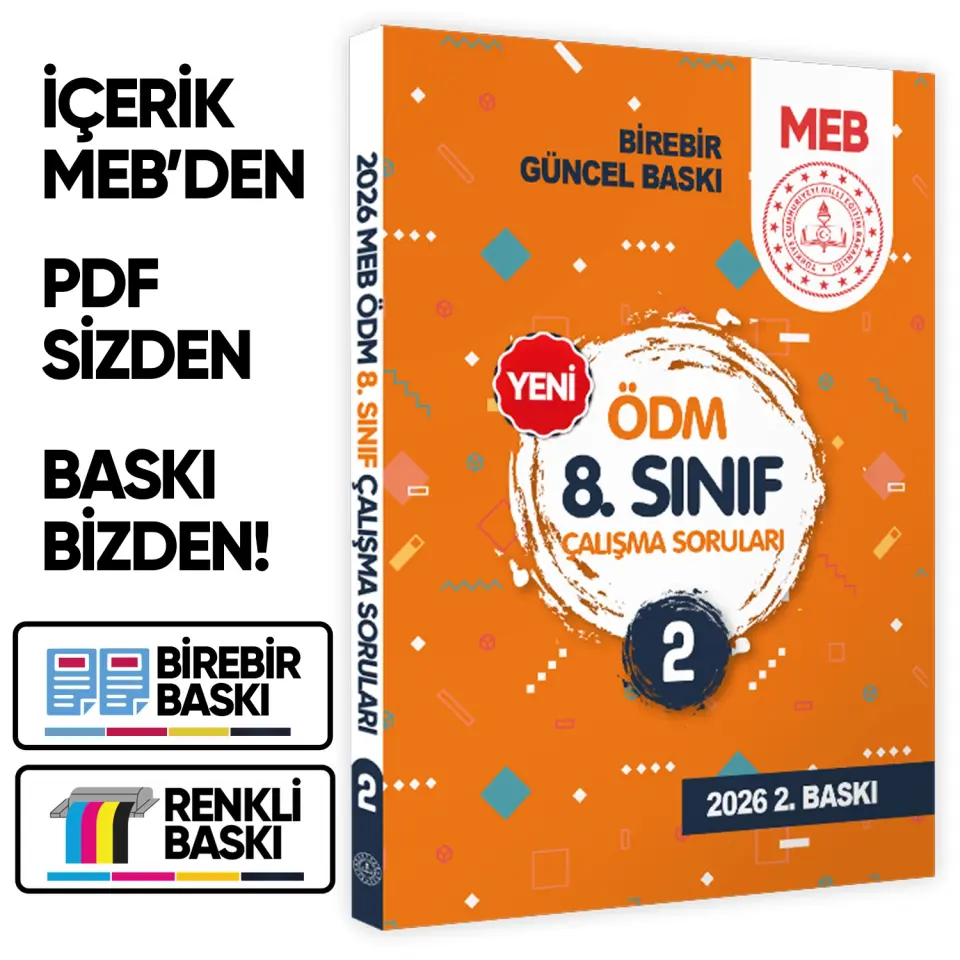 2026 LGS 8.sınıf MEB Çalışma Soruları SORU Bankası 6lı Modül Set ÖDM Çalışma Kitapları BASKI ÜCRETİ