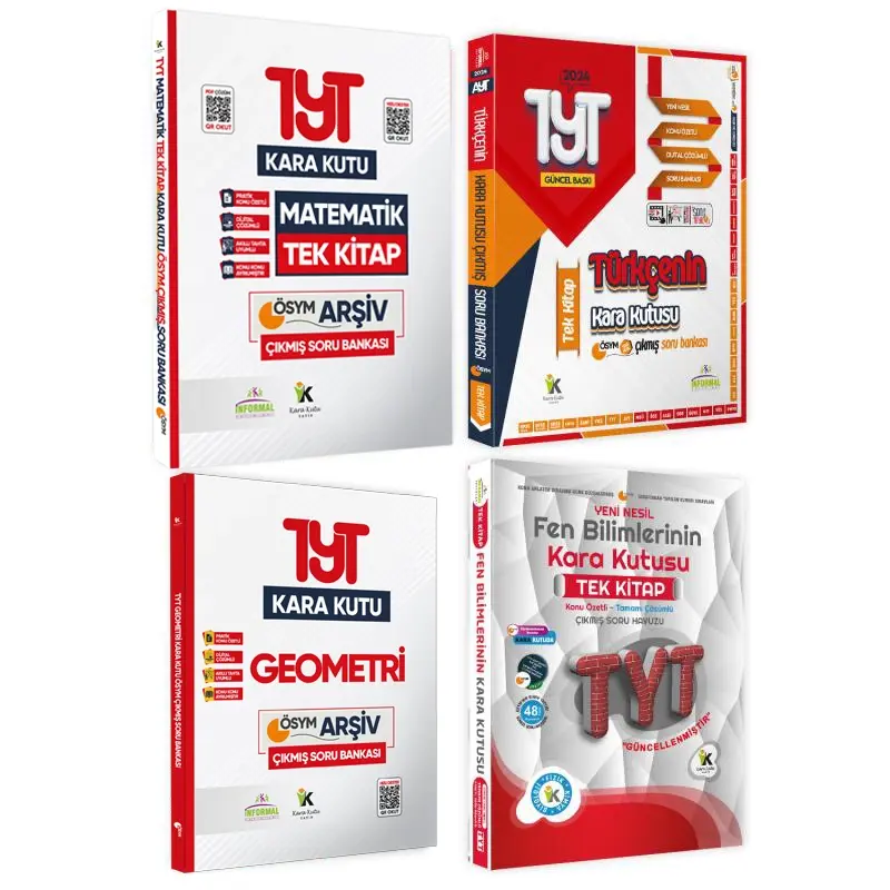 YKS-TYTnin Kara Kutusu SAYISAL SÜPER EKONOMİK SET PAKET Konu Ö. D. Çözümlü Çıkmış Soru Bankası
