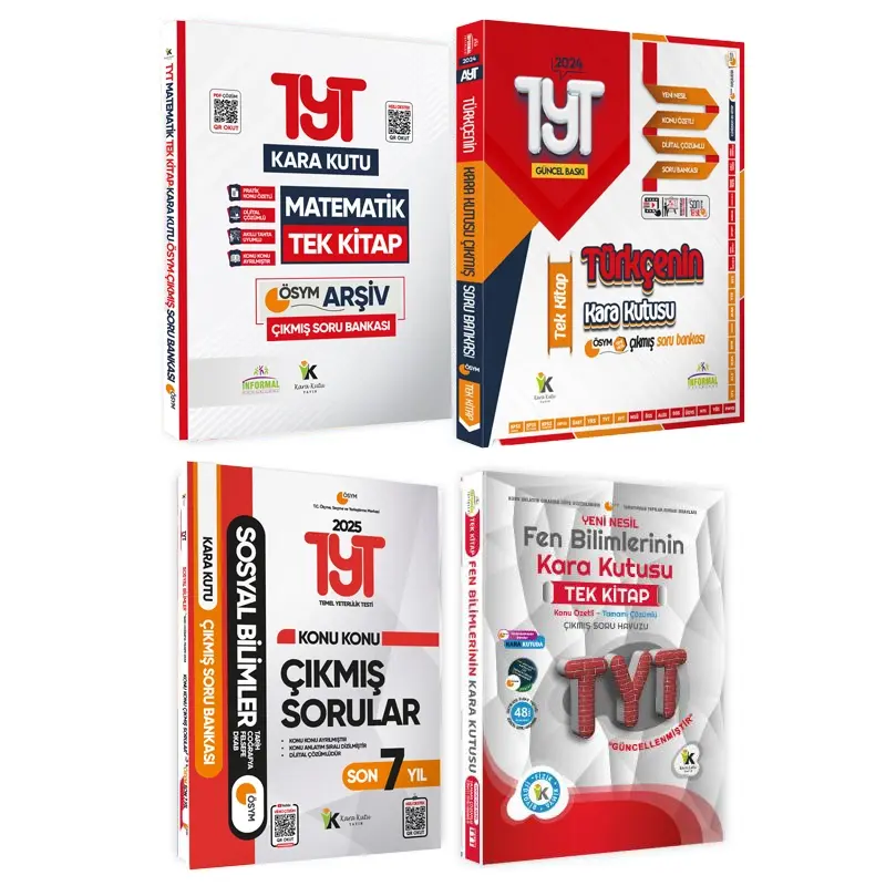 YKS-TYTnin Kara Kutusu TM (EŞİT AĞIRLIK) SÜPER EKONOMİK Paket Konu Ö. Dijital Ç. Soru Bankası