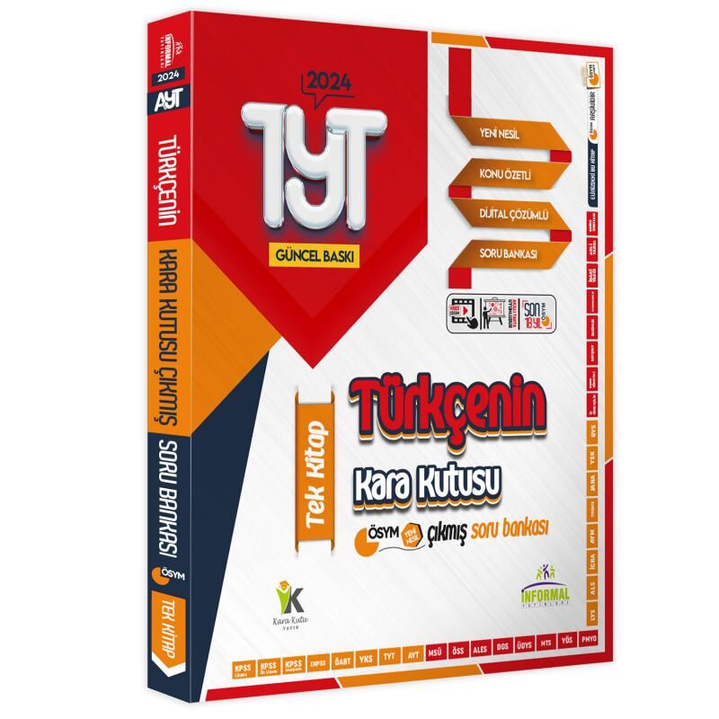 YKS-TYTnin Kara Kutusu TM (EŞİT AĞIRLIK) SÜPER EKONOMİK Paket Konu Ö. Dijital Ç. Soru Bankası