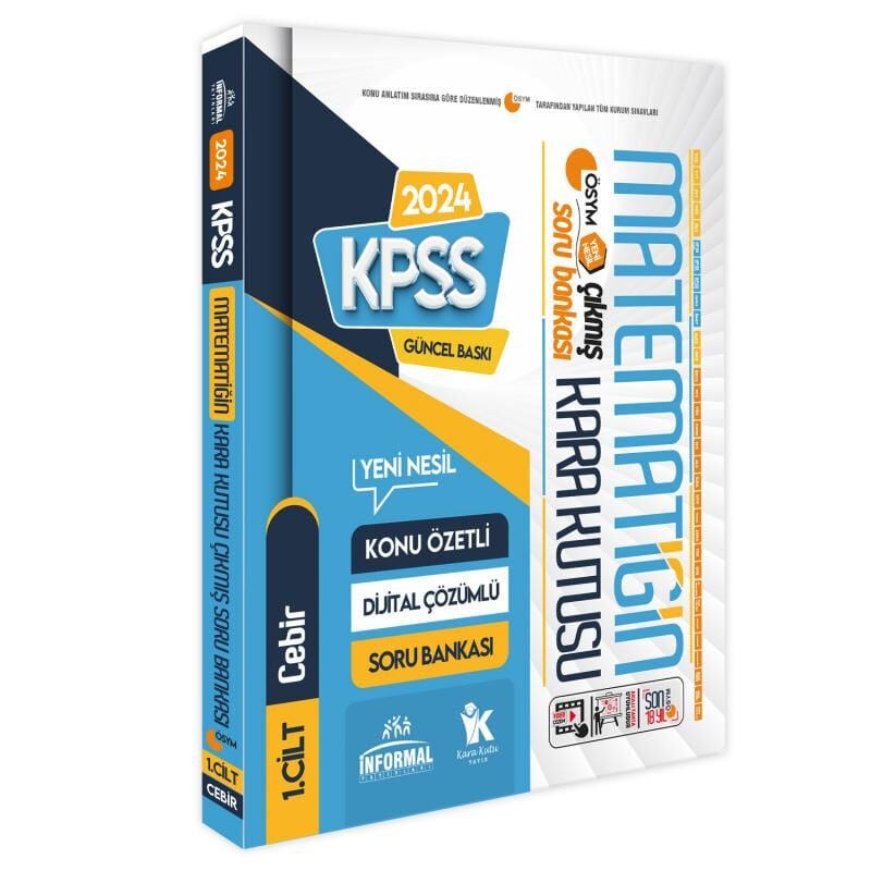 KPSS Matematik Kara Kutu 1.ve 2.Cilt Konu Özetli D.Çözümlü ÖSYM Soru Bankası SET PAKET