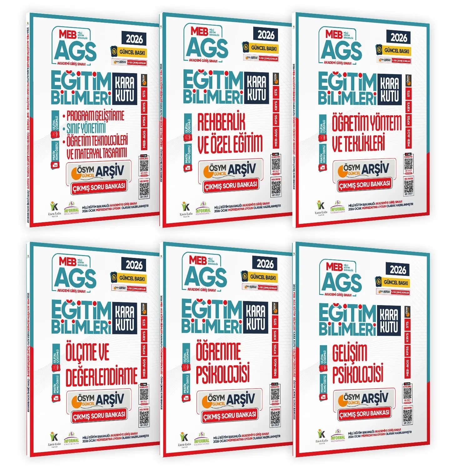 2026 MEB AGS Eğitim Bilimlerinin Kara Kutusu Çıkmış Soru Bankası 6lı Modül Set Konu Özetli Çözümlü