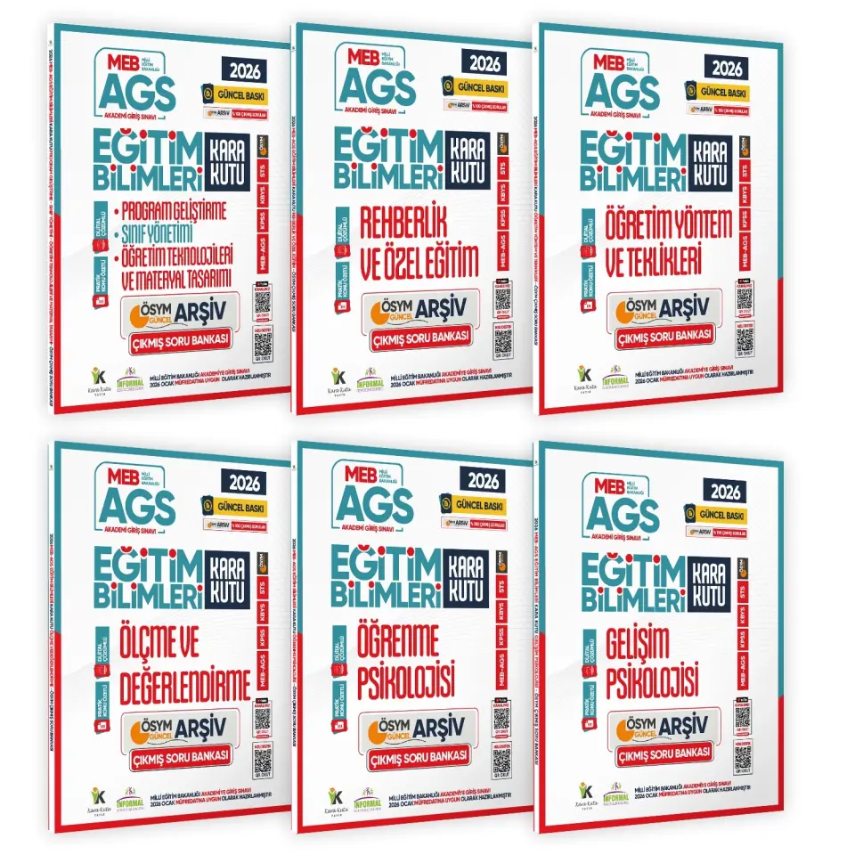 2026 MEB AGS Eğitim Bilimlerinin Kara Kutusu Çıkmış Soru Bankası 6lı Modül Set Konu Özetli Çözümlü