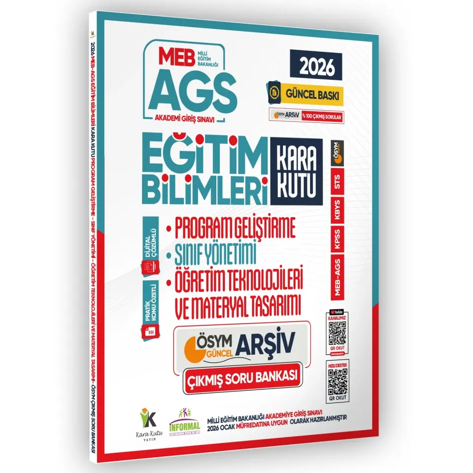 2026 MEB AGS Eğitim Bilimlerinin Kara Kutusu Çıkmış Soru Bankası 6lı Modül Set Konu Özetli Çözümlü