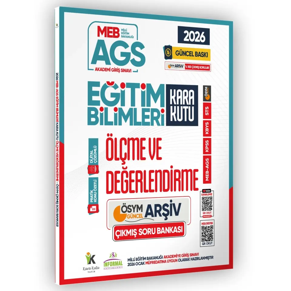 2026 MEB AGS Eğitim Bilimlerinin Kara Kutusu Çıkmış Soru Bankası 6lı Modül Set Konu Özetli Çözümlü