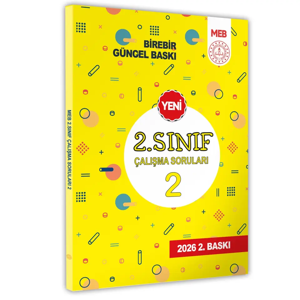 2026 MEB İlkokul 2.Sınıf Çalışma Soruları 2 Tüm Dersler Kazanım Pekiştirme Kitabı BASKI ÜCRETİ
