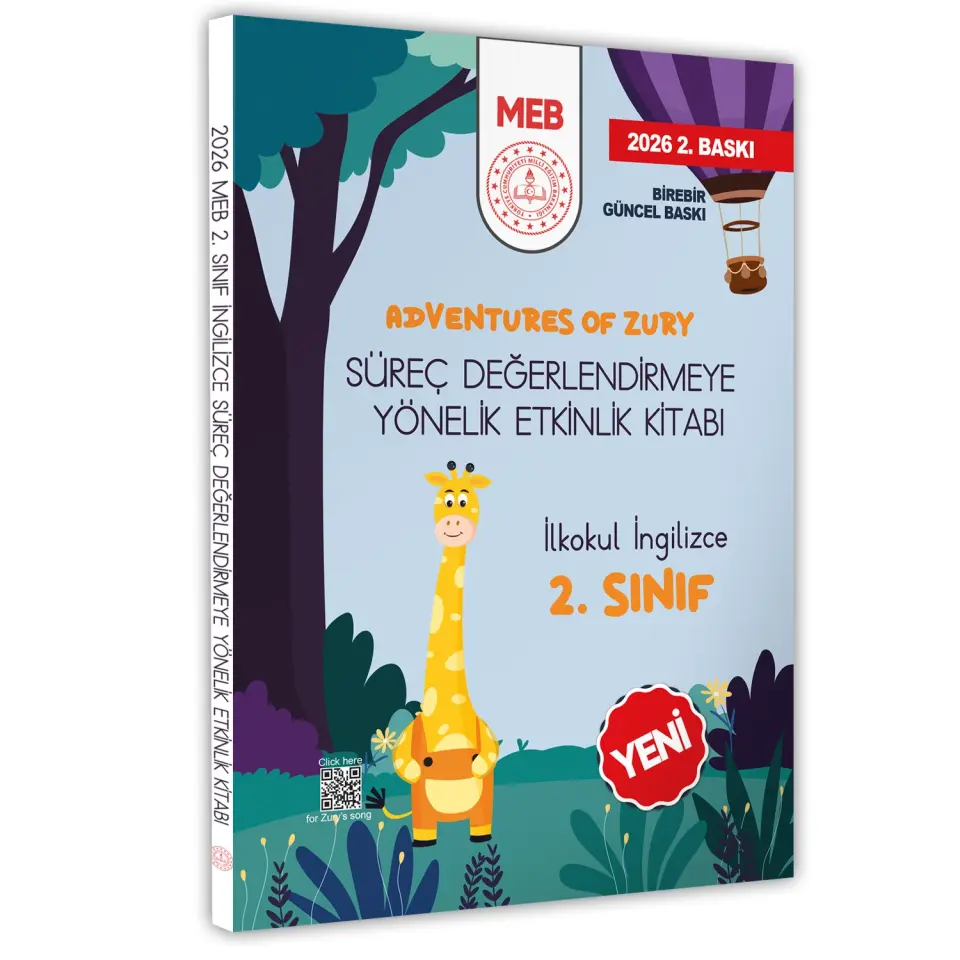 2026 MEB İlkokul 2.Sınıf İNGİLİZCE Süreç Değerlendirmeye Yönelik Etkinlik Kitabı BASKI ÜCRETİ