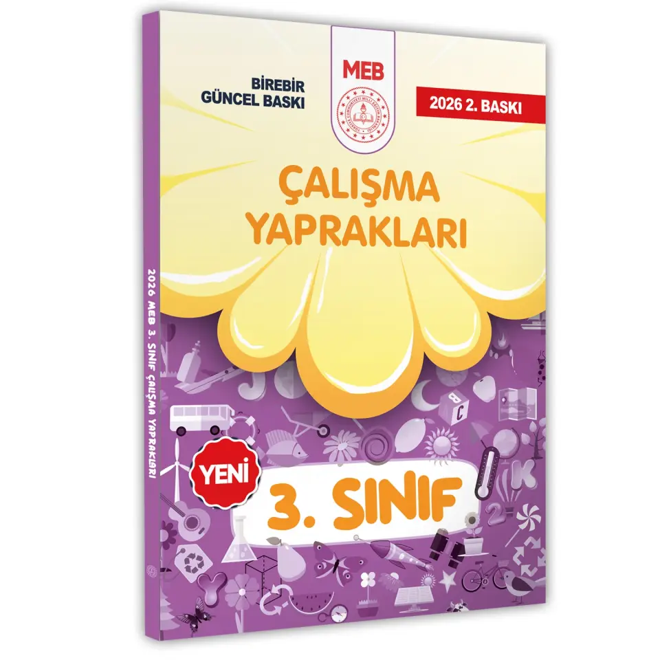 2026 MEB İlkokul 3.Sınıf Çalışma Yaprakları TÜM DERSLER Etkinlikli Eğlenceli S. Bankası BASKI ÜCRETİ
