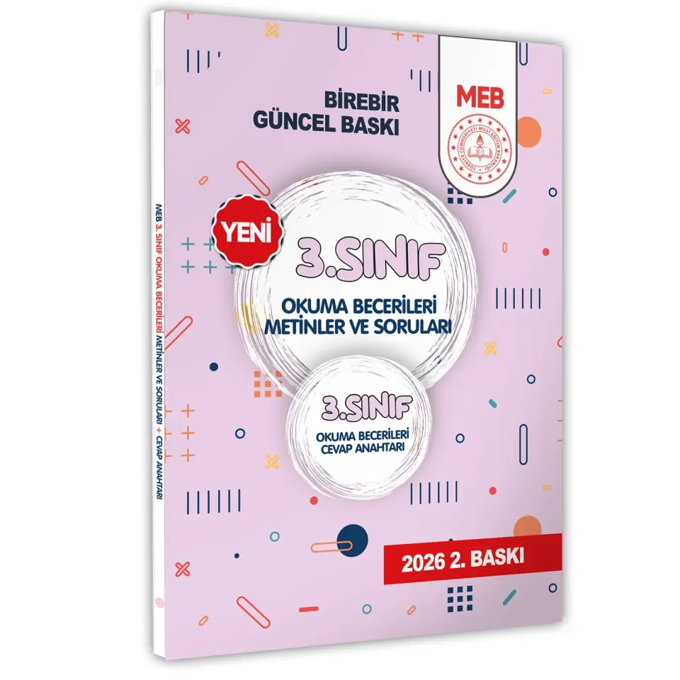 2026 MEB İlkokul 3.Sınıf Okuma Becerileri Metinler ve Soruları Çözüm kitapçık ilaveli BASKI ÜCRETİ