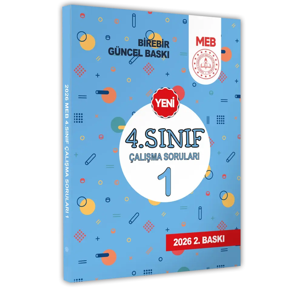 2026 MEB İlkokul 4.Sınıf Çalışma Soruları 1 Tüm Dersler Kazanım Pekiştirme Kitabı BASKI ÜCRETİ