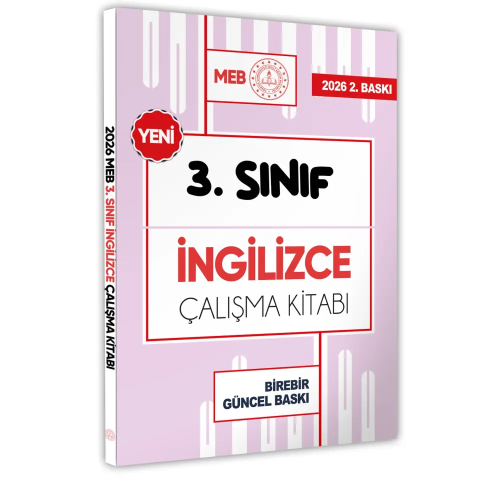 2026 MEB ÖDM İlkokul 3.Sınıf İNGİLİZCE Çalışma Kitabı Alıştırmalı Soru Bankası BASKI ÜCRETİ