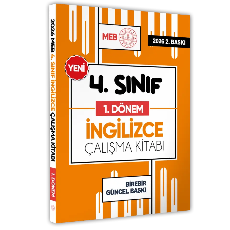 2026 MEB ÖDM İlkokul 4.Sınıf İNGİLİZCE 1.DÖNEM Çalışma Kitabı Alıştırmalı/Soru Bankası BASKI ÜCRETİ