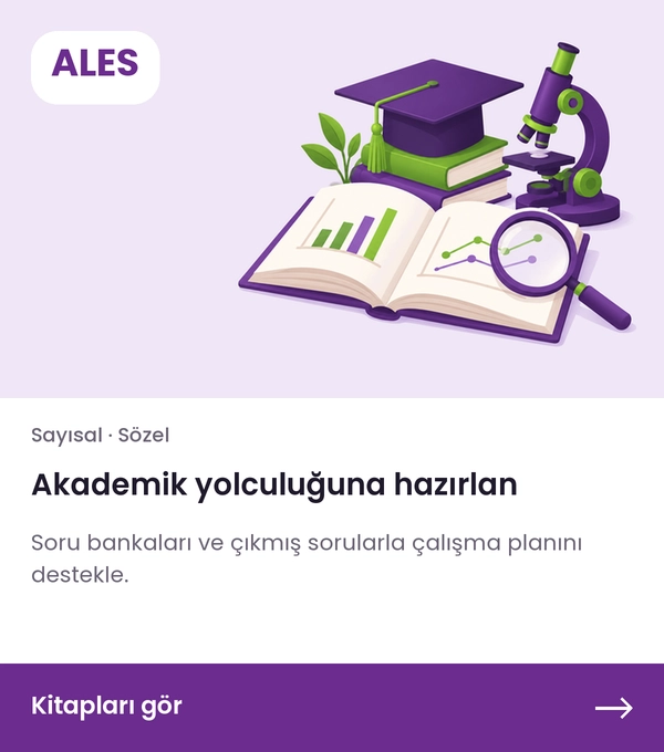 ALES kitapları — Akademik yolculuğuna hazırlan