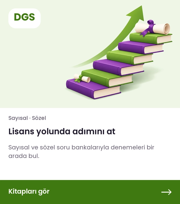 DGS kitapları — Lisans yolunda adımını at