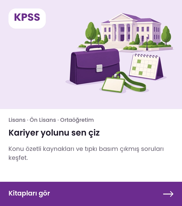 KPSS kitapları — Kariyer yolunu sen çiz