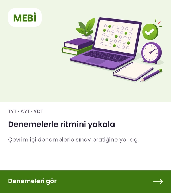MEBİ denemeleri — Denemelerle ritmini yakala