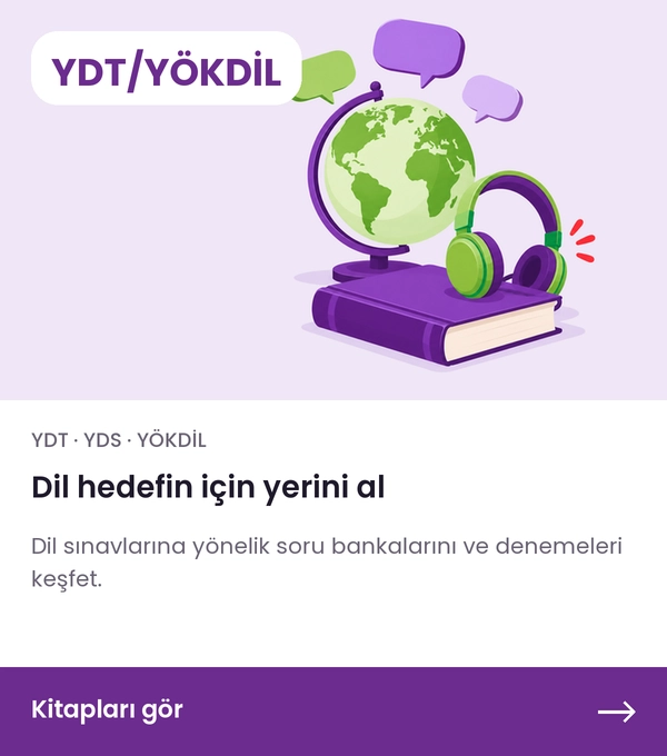 YDT ve YÖKDİL kitapları — Dil hedefin için yerini al