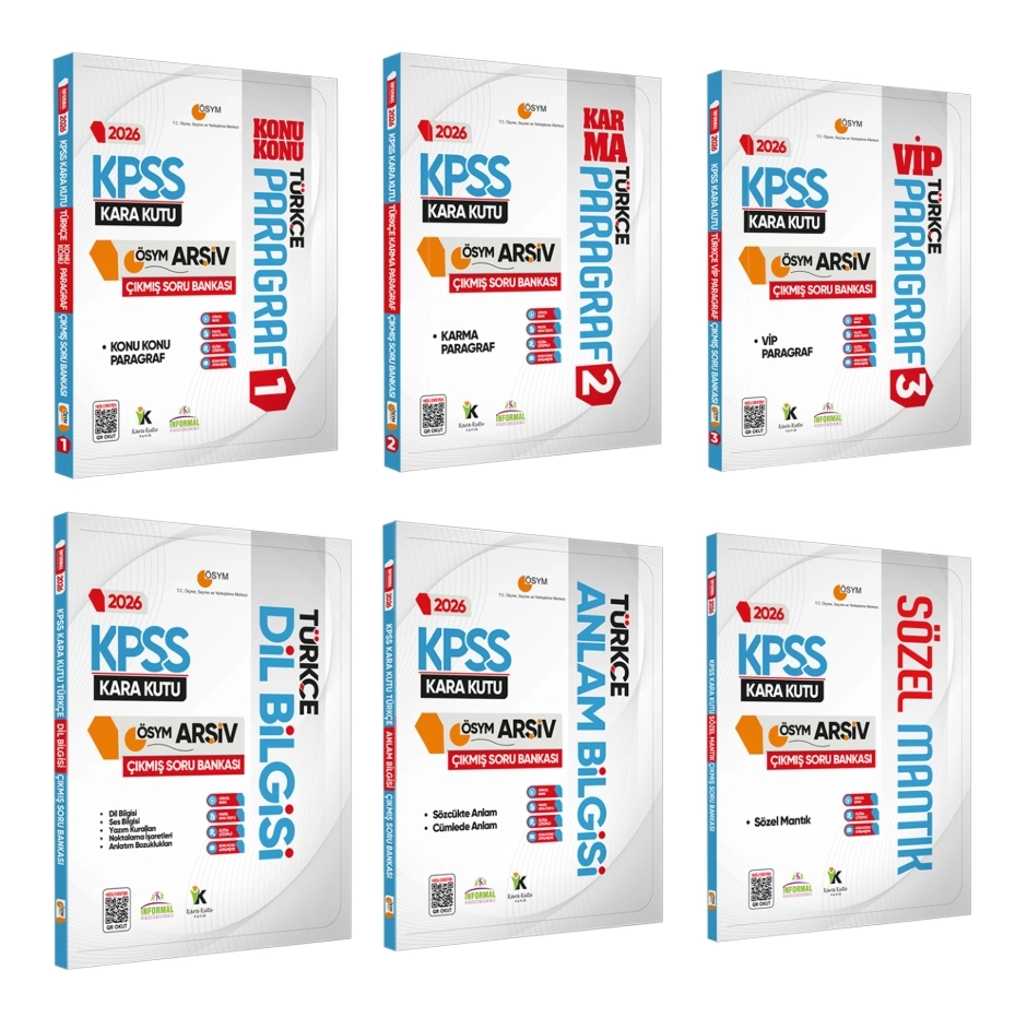 2026 KPSS Kara Kutu Türkçe Seti
