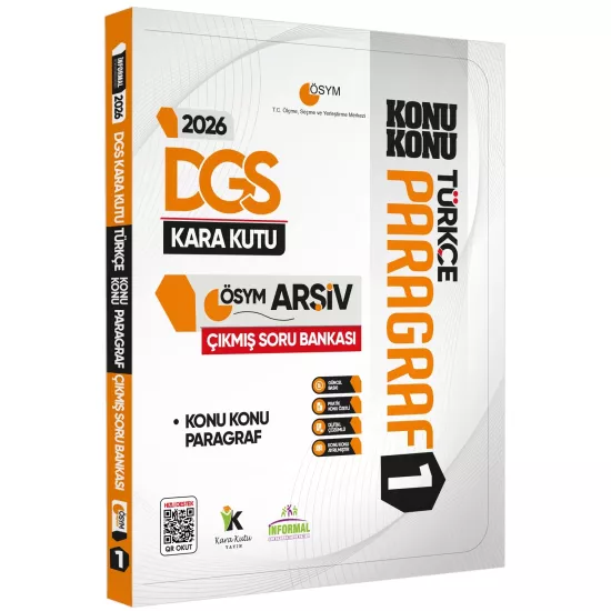 2026 DGS Kara Kutu PARAGRAF ve PROBLEMLER ÖSYM Çıkmış Soru Bankası 2li Set Konu Özetli Çözümlü