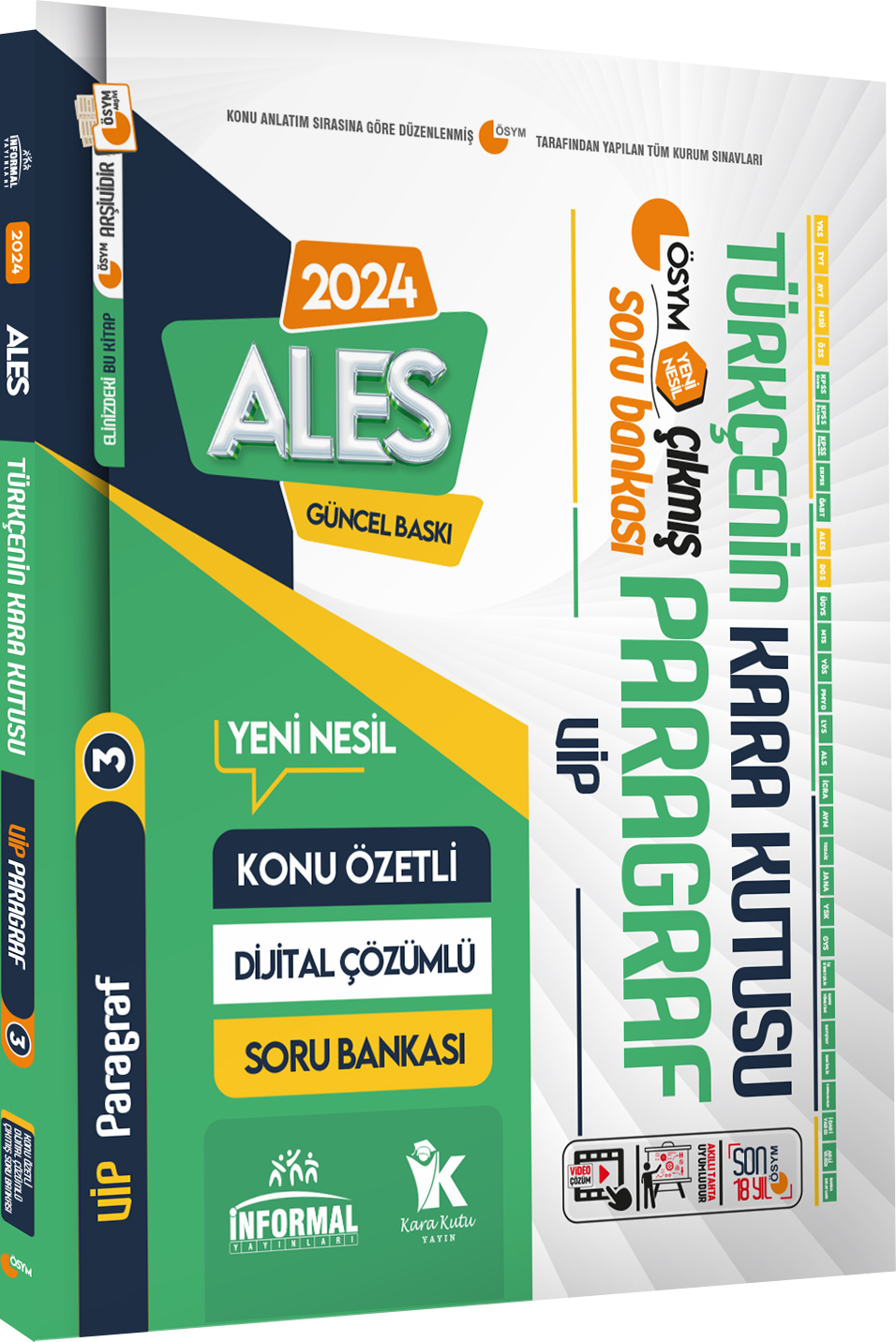 ALES Türkçenin Kara Kutusu ÖSYM VİP PARAGRAF 3 Konu Özetli Çözümlü Çıkmış Soru Arşivi Bankası