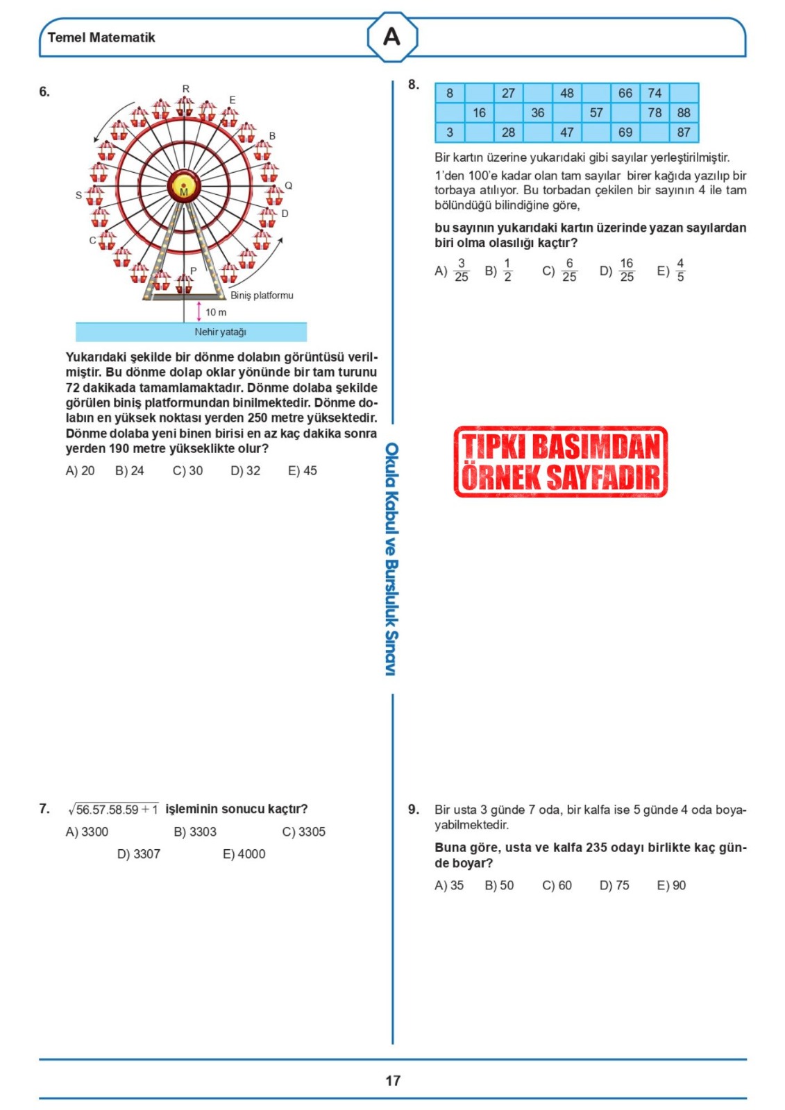 2026 11.Sınıf İOKBS (BURSLULUK SINAVI) MEB Çıkmış Soru Tıpkı Basım Deneme Paketi 7li Türkiye Geneli