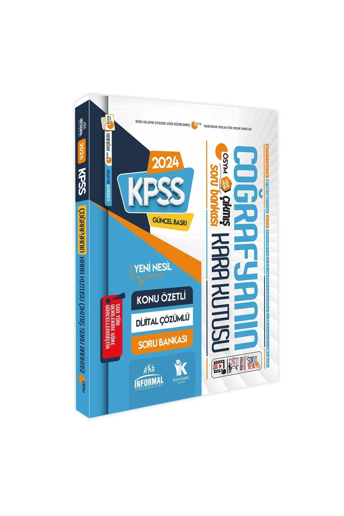 KPSS Coğrafyanın Kara Kutusu Konu Özetli Dijital Çözümlü ÖSYM Çıkmış Soru Havuzu Bankası