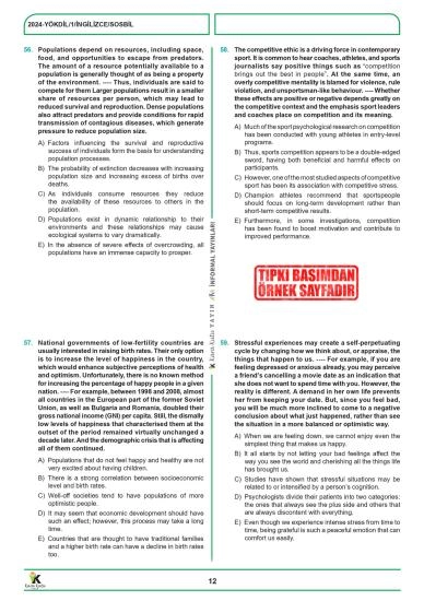 2026 YÖKDİL İngilizce SOSYAL BİLİMLER ÖSYM Çıkmış Soru Tıpkı Basım Deneme Paketi 15li Türkiye Geneli