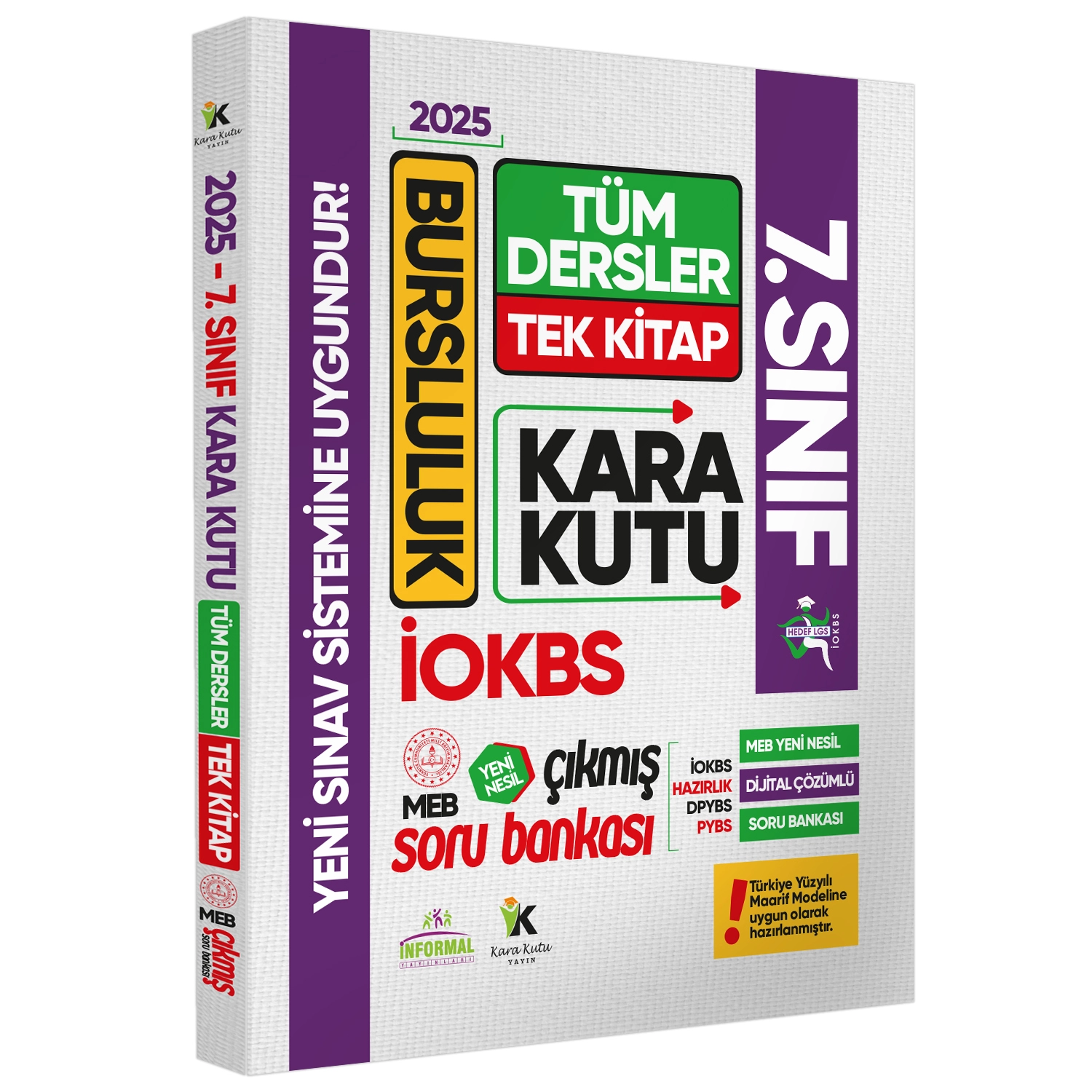 2025 7.sınıf İOKBS BURSLULUK Tüm Dersler Çıkmış Soru Bankası Tek Kitap Yeni Sistem Tamamı Çözümlü