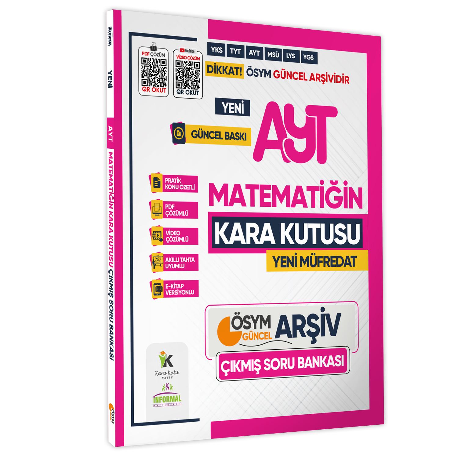 2025 TYT-AYT Kara Kutu ÖSYM Çıkmış Soru Bankası TM (EŞİT AĞIRLIK) ALTIN SET Konu Ö. PDF/Video Çözüm