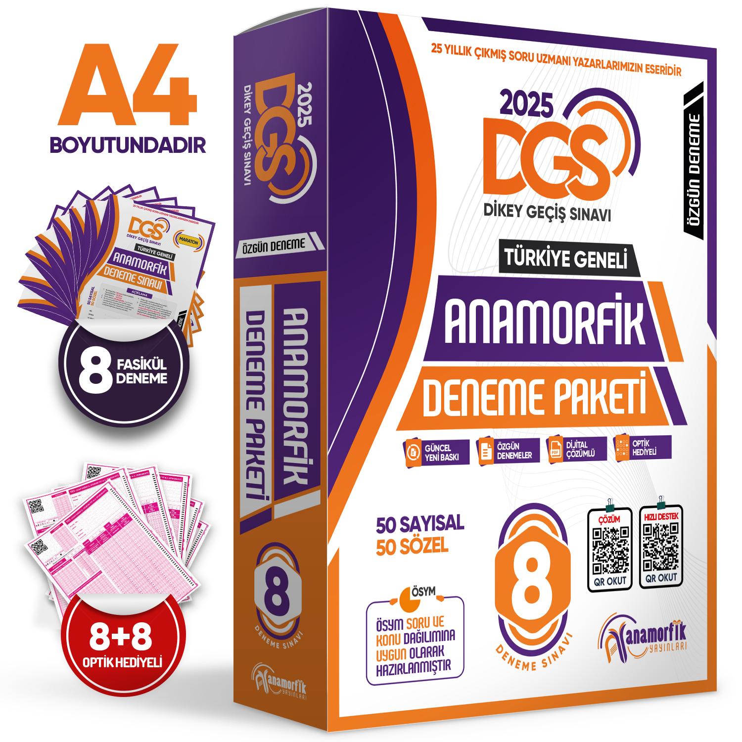 2026 DGS ÖSYM Çıkmış Soru 14lü Tıpkı Basım ve Anamorfik Özgün 18li (10+8) Deneme Paketi TG Çözümlü