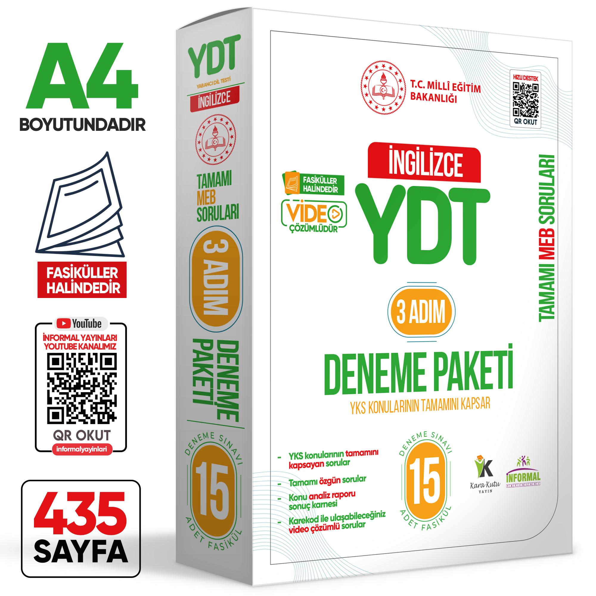 2025%203%20Adım%20YKS-YDT%20İngilizce%20MEBİ%20Özgün%20Sorular%2015li%20Deneme%20Kitapçık%20Fasikül%20Paketi%20Video%20Çözümlü