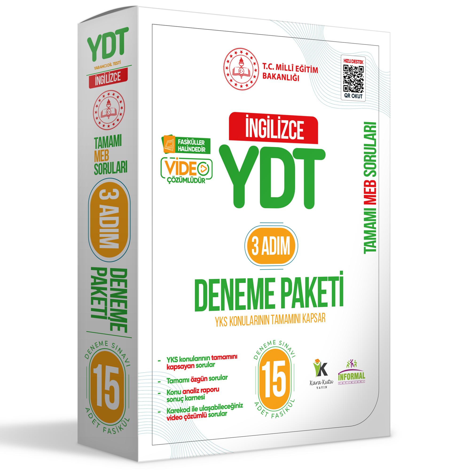 2025%203%20Adım%20YKS-YDT%20İngilizce%20MEBİ%20Özgün%20Sorular%2015li%20Deneme%20Kitapçık%20Fasikül%20Paketi%20Video%20Çözümlü