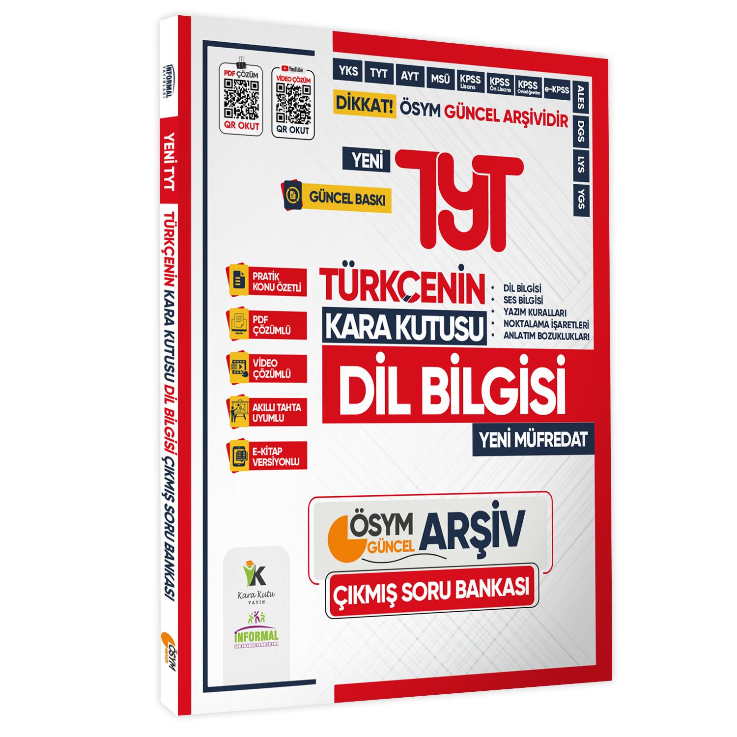 2025 TYT Kara Kutu ÖSYM Çıkmış Soru Havuzu Bankası SAYISAL ALTIN SET Konu Özetli Video/PDF Çözümlü