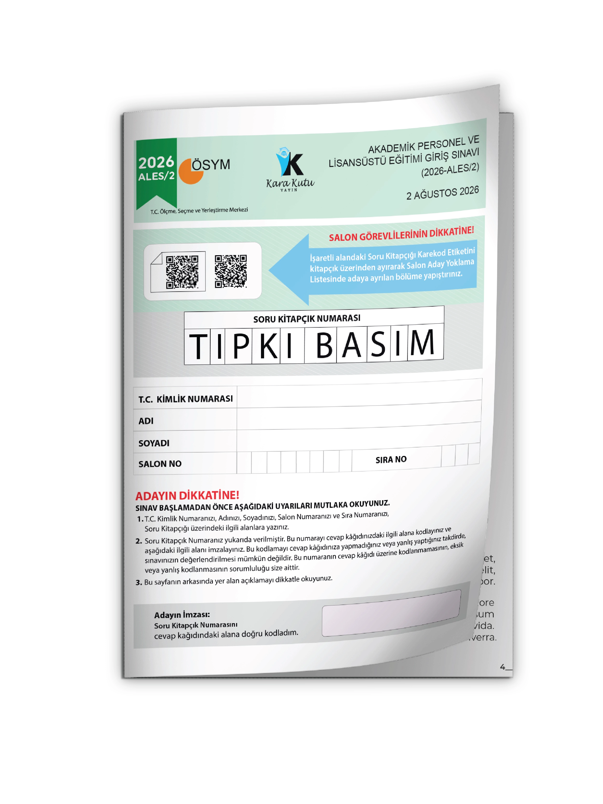 ALES%202026/2%20ÖSYM%20Tıpkı%20Basım%20Çıkmış%20Soru%20Deneme%20Kitapçığı%20Video/PDF%20Çözümlü%20Türkiye%20Geneli