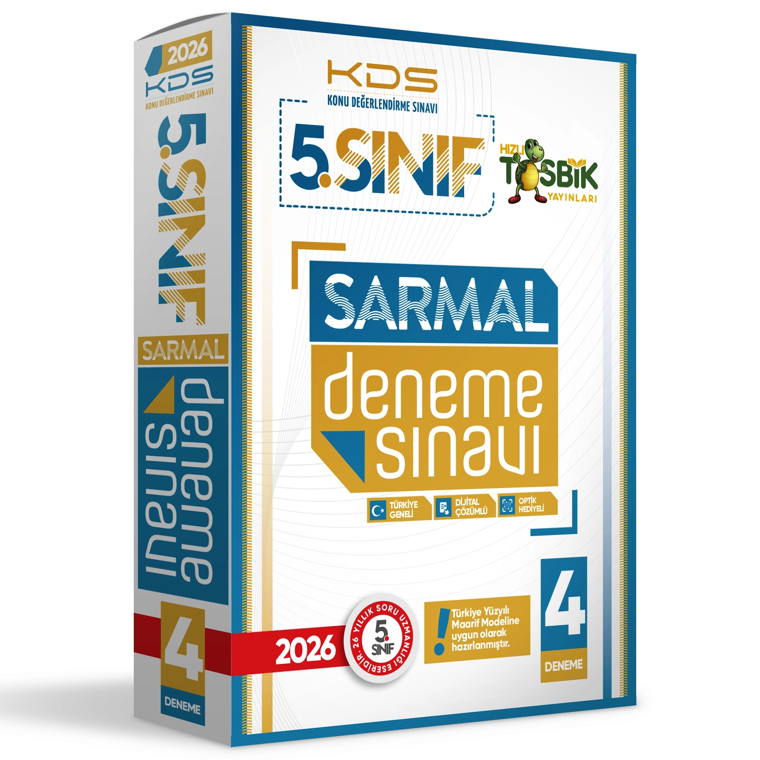 2026 5.Sınıf Yeni Sistem KDS SARMAL Deneme Paketi 4lü Türkiye Geneli D.Çözümlü Hızlı Tosbik Yayın