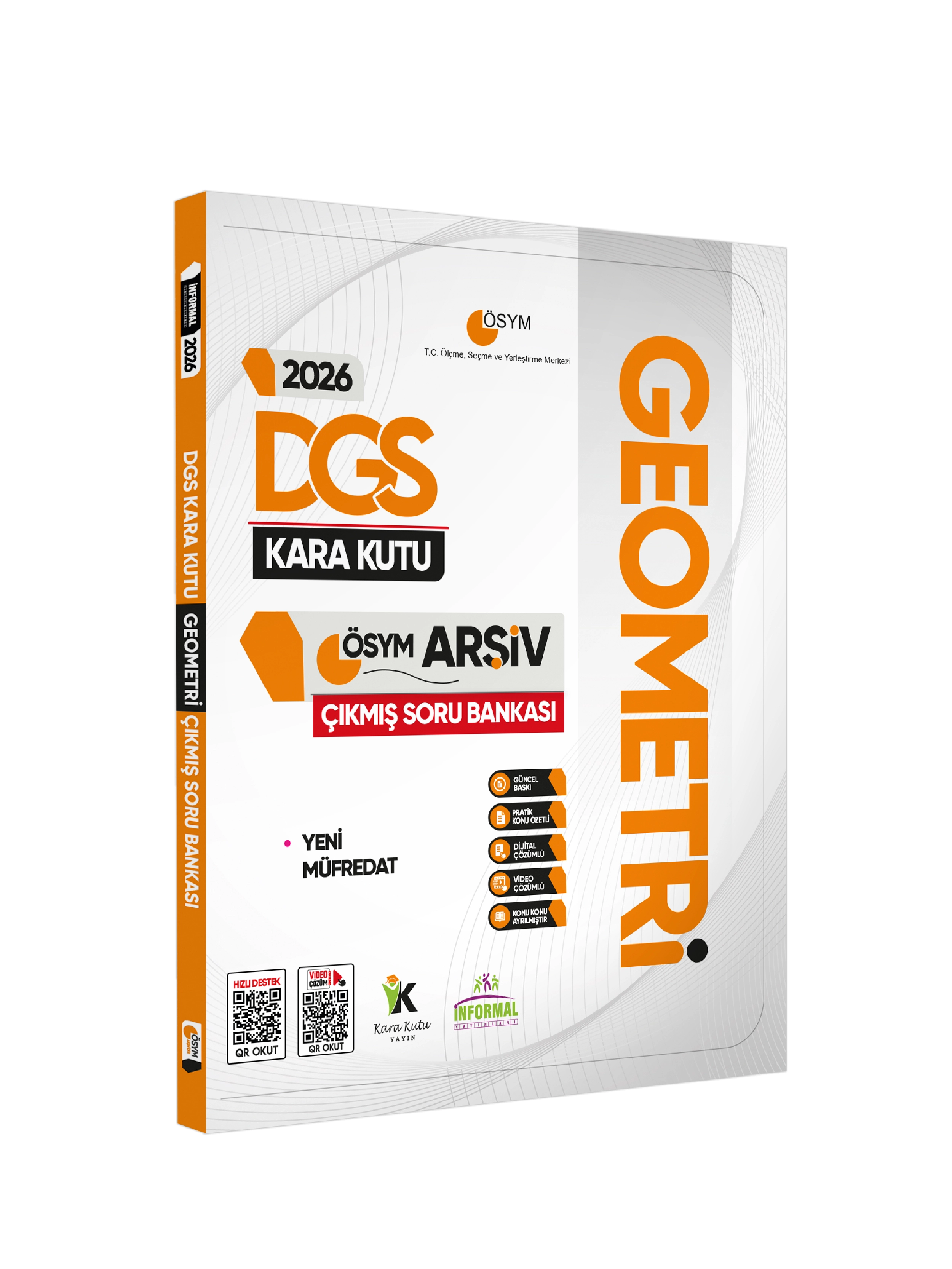 2026 DGS Kara Kutu Matematik 1.-2.Cilt ve Geometri 3lü ÖSYM Çıkmış Soru Bankası Konu Özetli Çözümlü