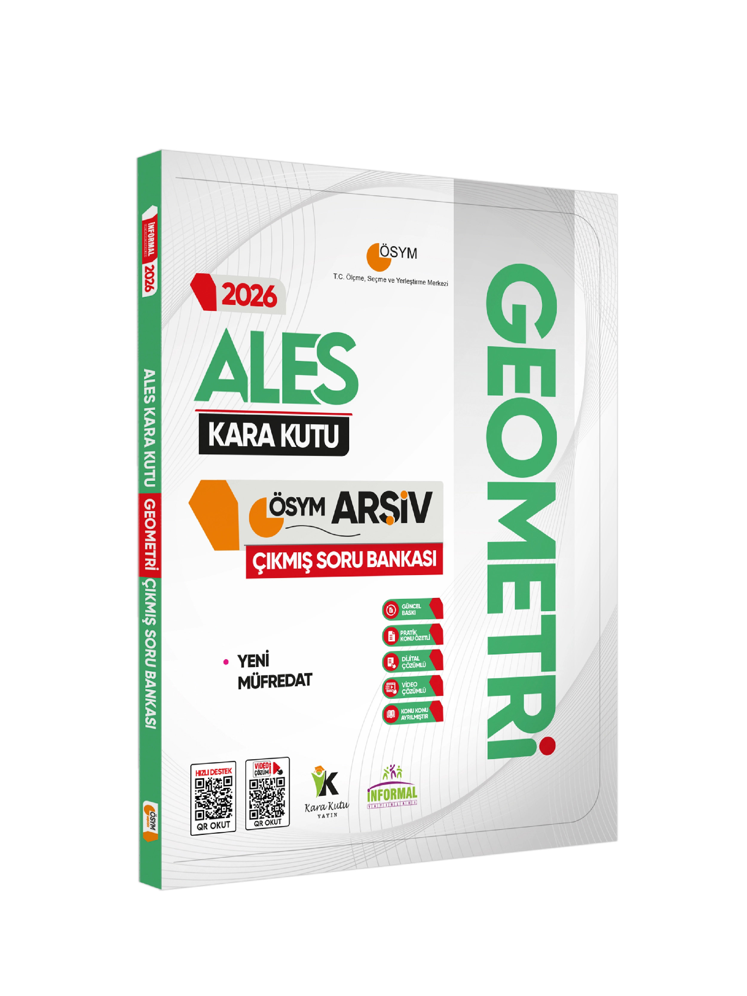 2026 ALES Kara Kutu Matematik 1.-2.Cilt ve Geometri 3lü ÖSYM Çıkmış Soru Bankası Konu Özetli Çözümlü