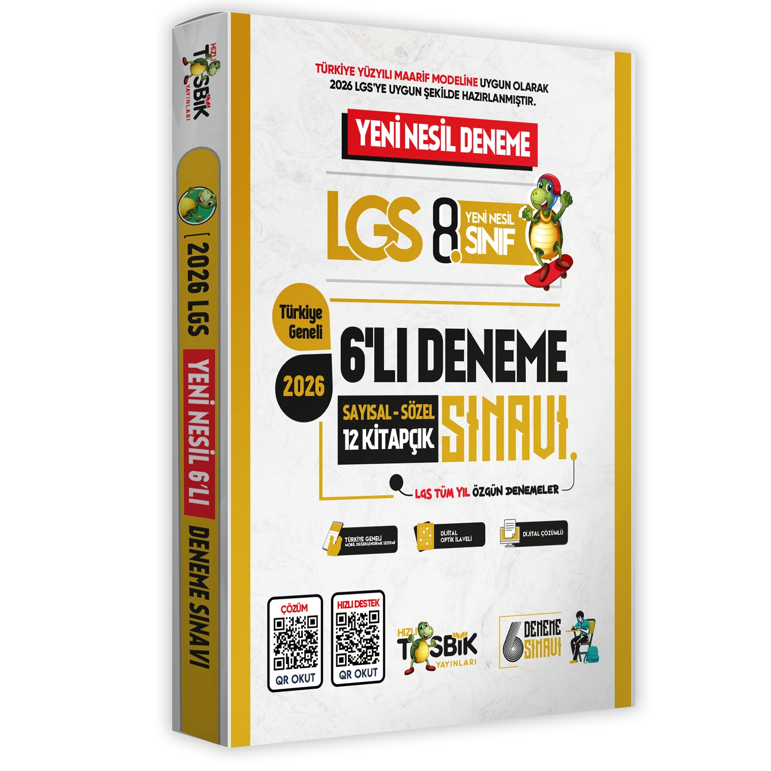 2026 8. Sınıf Yeni Sistem LGS 6lı TÜM YIL Deneme Paketi Dijital Çözümlü Hızlı Tosbik Yayınları