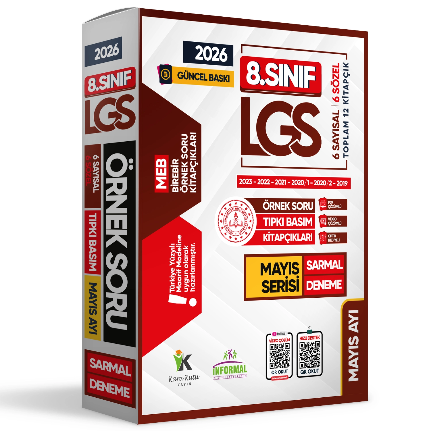 2026 8.Sınıf LGS Mayıs Ayı MEB Örnek Soru Tıpkı Basım 6lı Sarmal Deneme Paketi Dijital Çözümlü