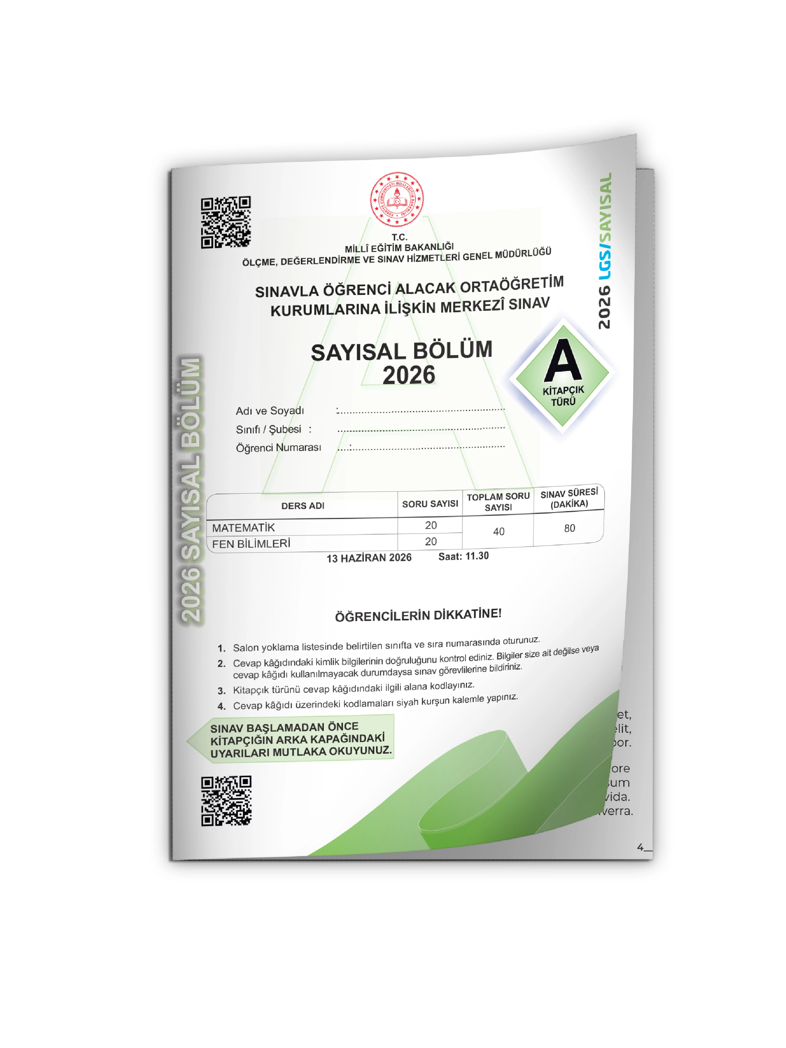2026 LGS MEB Tıpkı Basım Çıkmış Soru Sayısal-Sözel Kitapçıkları (Video/PDF Çözümlü Türkiye Geneli)