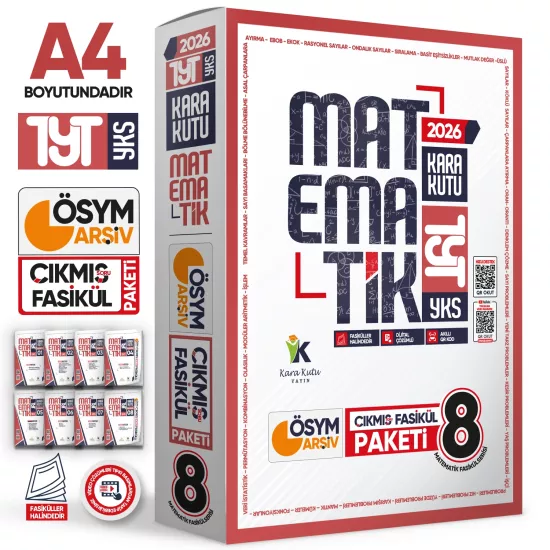 2026 YKS-TYT MATEMATİK Kara Kutu 8li Fasikül SETİ ÖSYM Çıkmış Soru Bankası Çözümlü Modüler PAKET