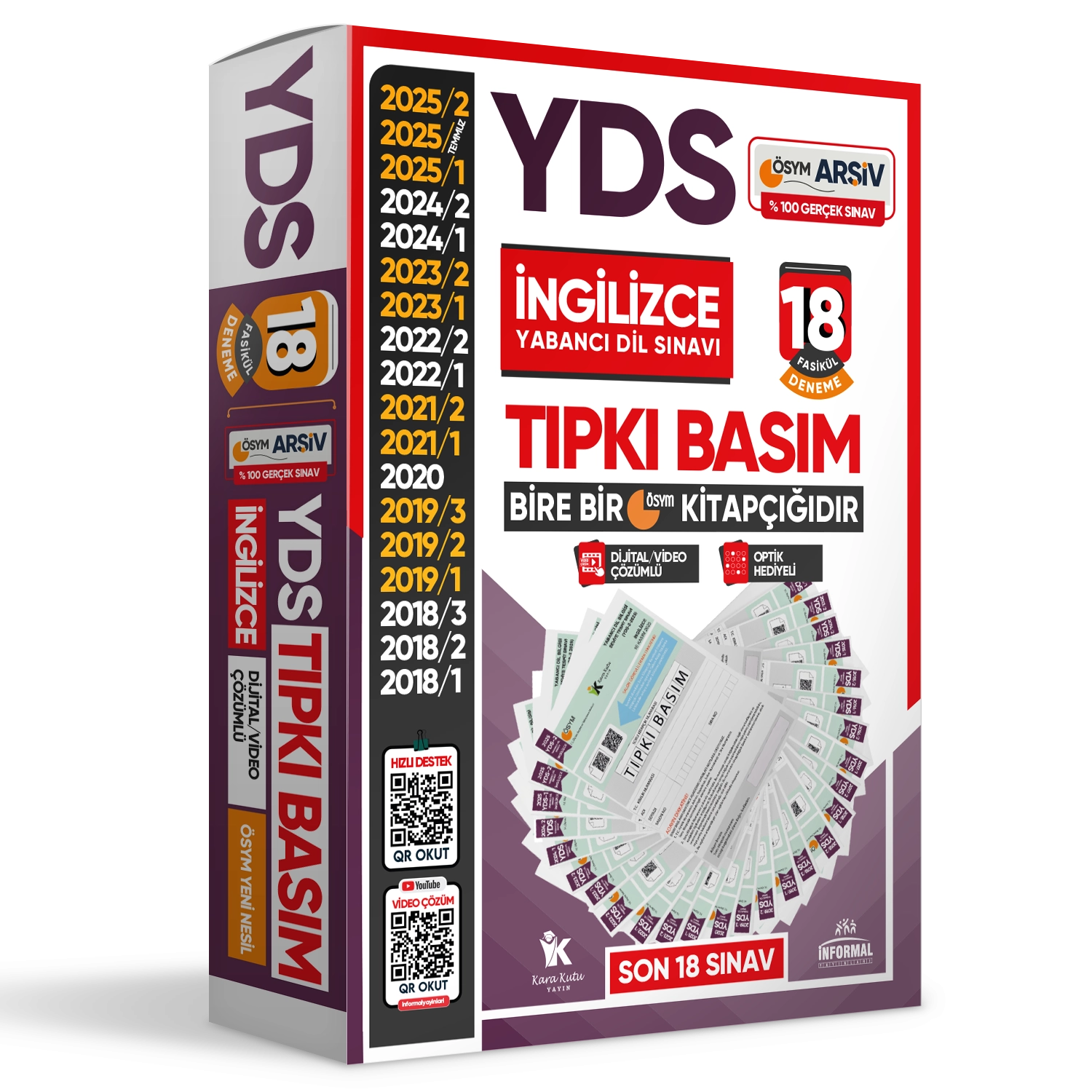 2026 YDS İngilizce ÖSYM Tıpkı Basım Çıkmış Soru 18li Deneme Paketi Video/PDF Çözümlü Türkiye Geneli