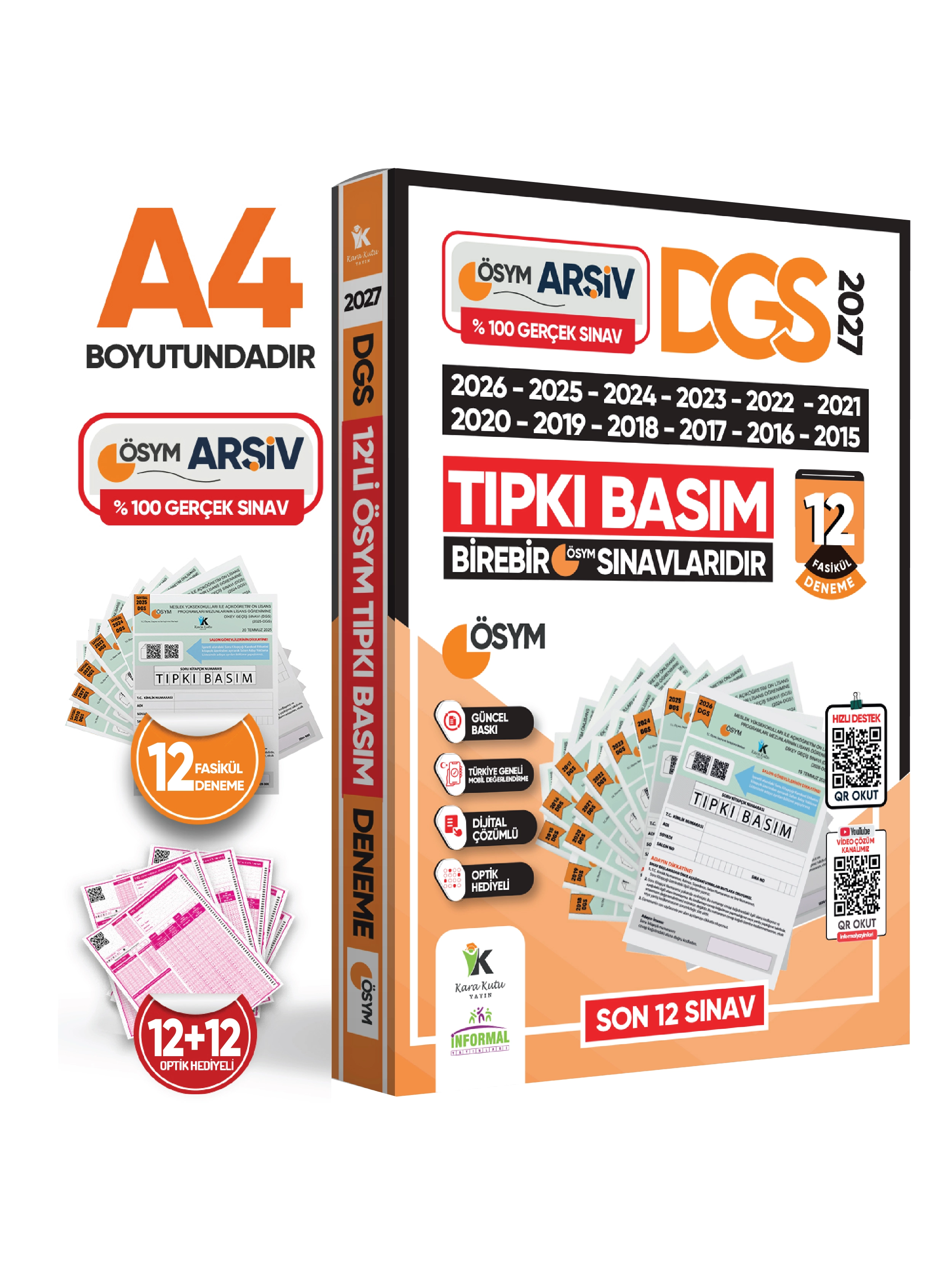 2027 DGS Çıkmış Soru Tıpkı Basım ÖSYM TAM Kitapçık SAY-SÖZ-TM 12li Deneme D. Çözümlü Türkiye Geneli
