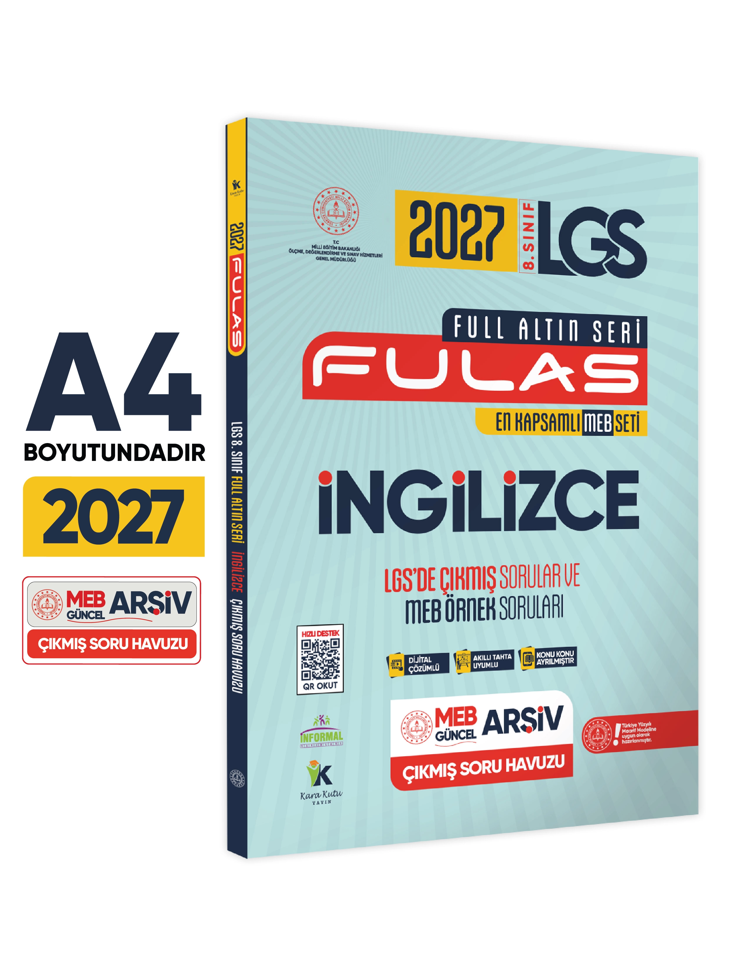2027 8.Sınıf Full LGS Altın Seri(FULAS)LGS/MEB Örnek Çıkmış Modüler Soru Bankası Çözümlü SÖZEL SET