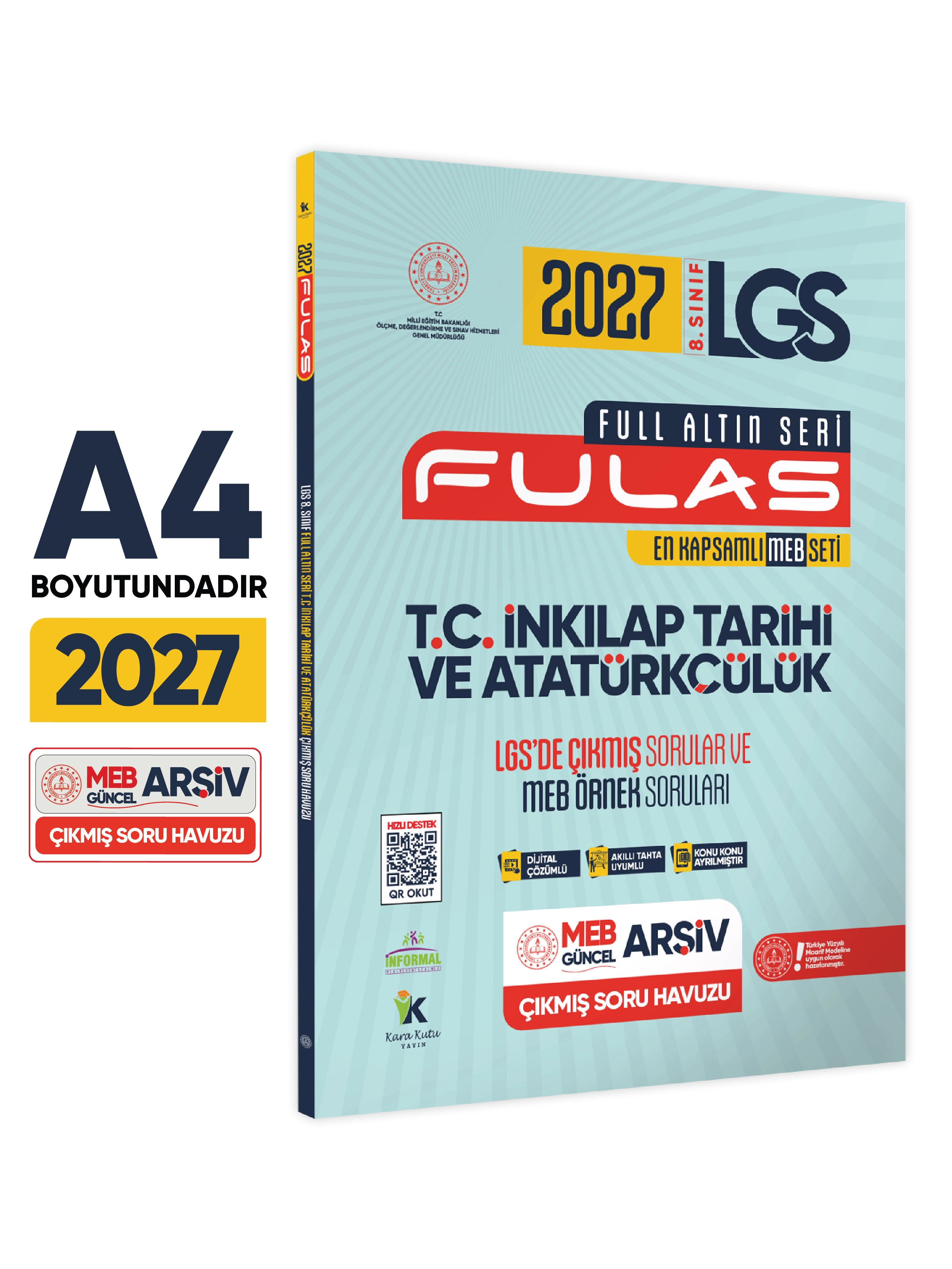 2027 8.Sınıf Full LGS Altın Seri(FULAS)LGS/MEB Örnek Çıkmış Modüler Soru Bankası Çözümlü SÖZEL SET