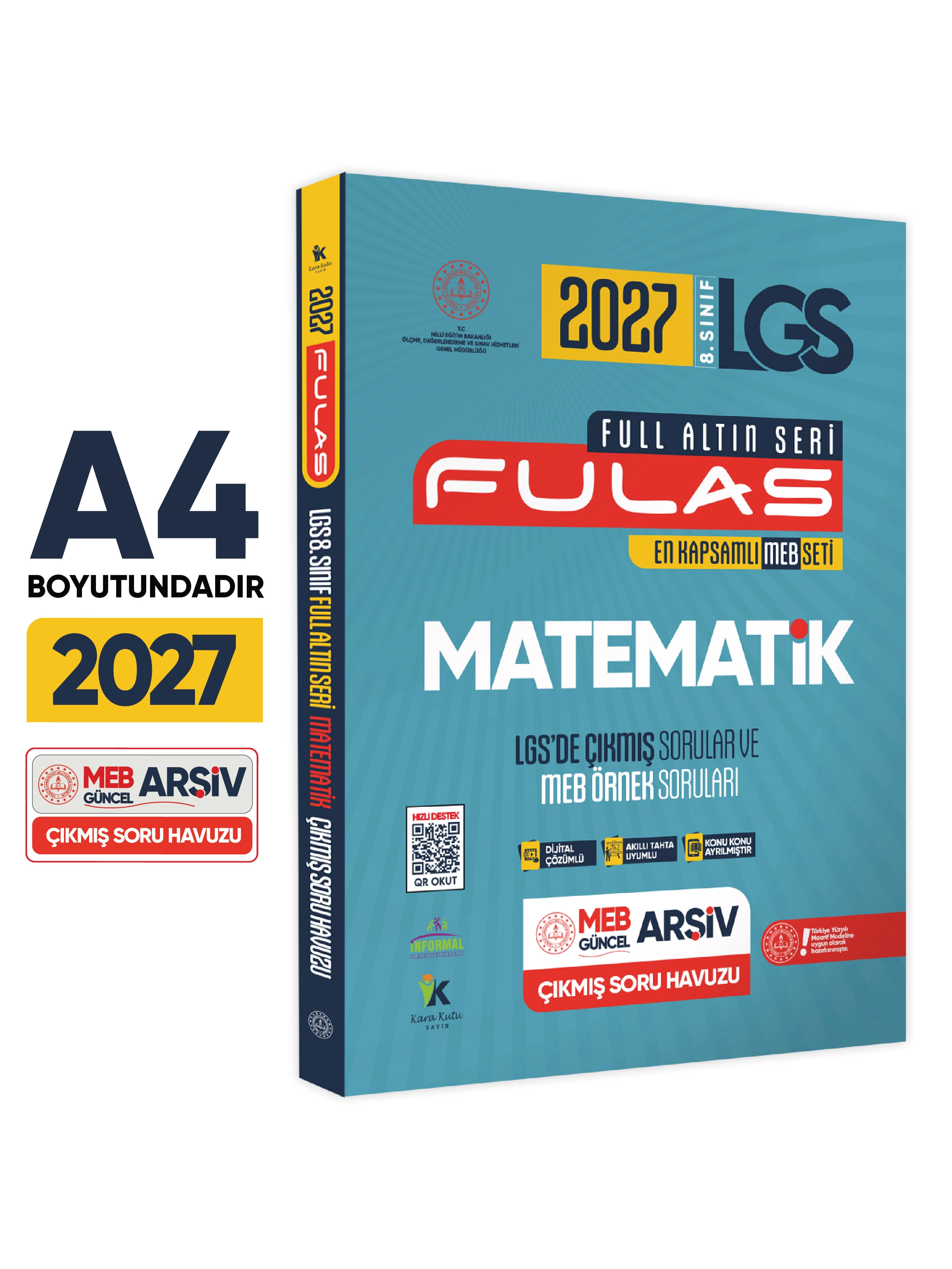 2027 8.Sınıf Full LGS Altın Seri(FULAS)MEB Çıkmış Modüler Soru Bankası Seti Çözümlü EN KAPSAMLI SET