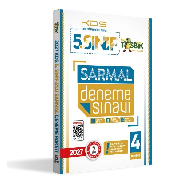 2027 5.Sınıf Yeni Sistem KDS SARMAL Deneme Paketi 4lü Türkiye Geneli D.Çözümlü Hızlı Tosbik Yayın