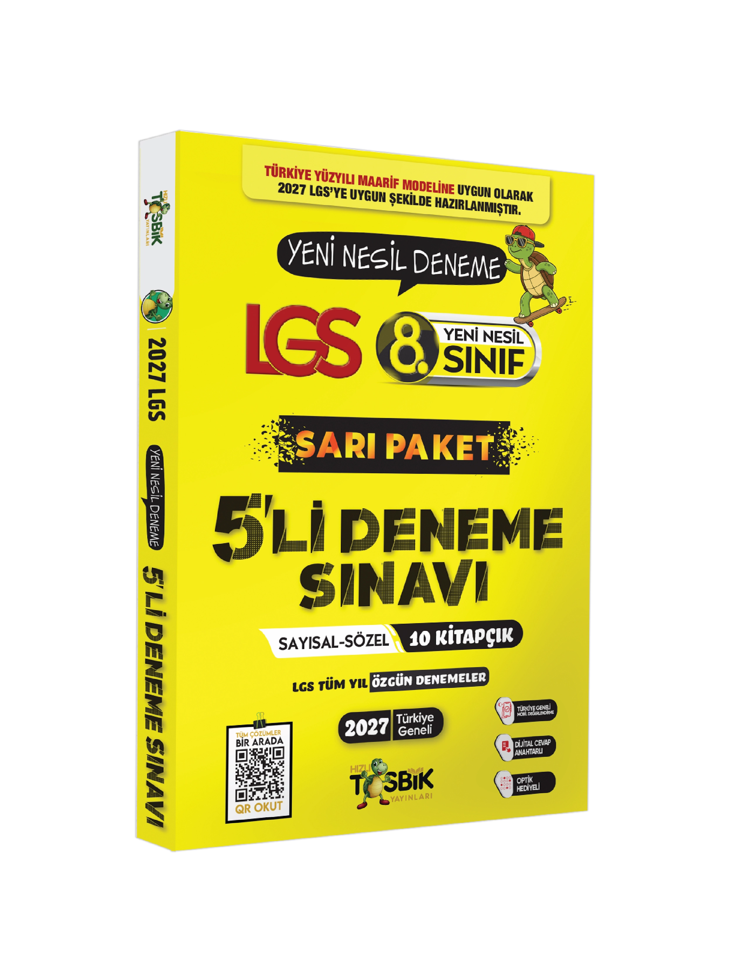 2027 LGS 8. Sınıf Deneme Paketi Yazarlar Karması SARI PAKET Tüm Konuları Kapsar Yeni Nesil Sorular