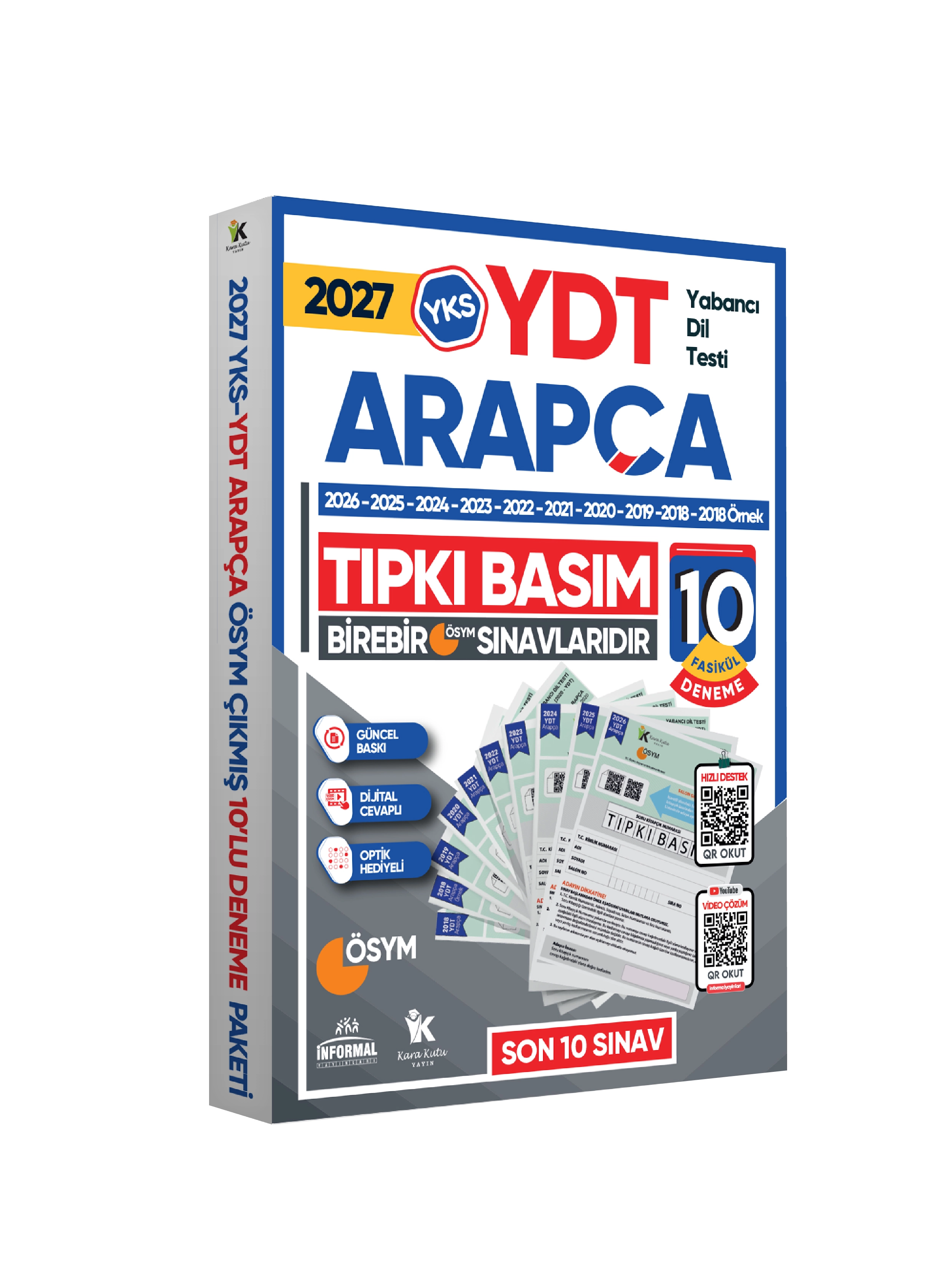 2027 YKS YDT ARAPÇA ÖSYM Çıkmış Soru Tıpkı Basım Deneme Paketi 10lu Türkiye Geneli