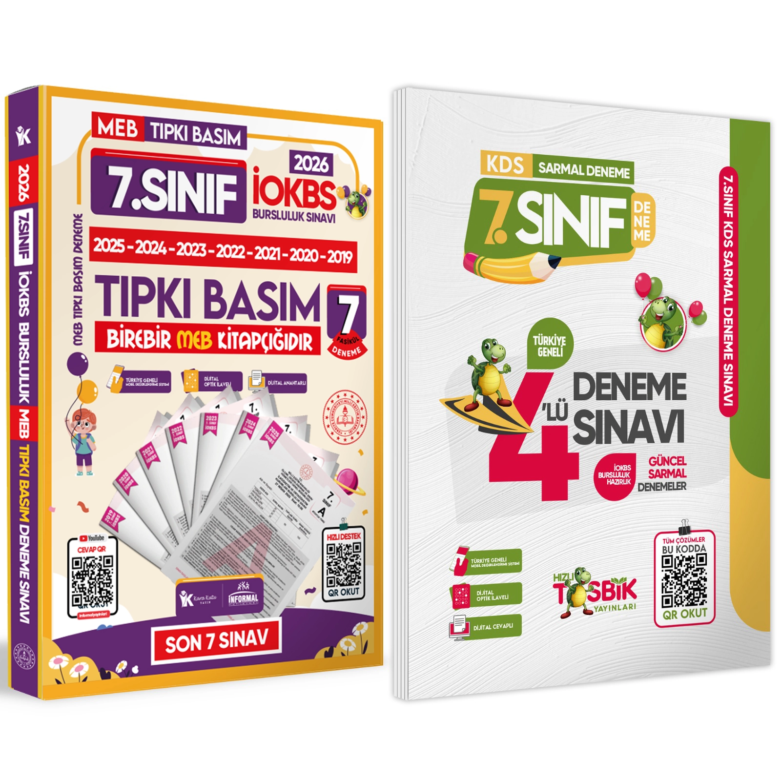 2026 7.Sınıf YENİ SİSTEM İOKBS BURSLULUK Tıpkı Basım ve Sarmal Deneme Seti Türkiye Geneli D. Çözümlü